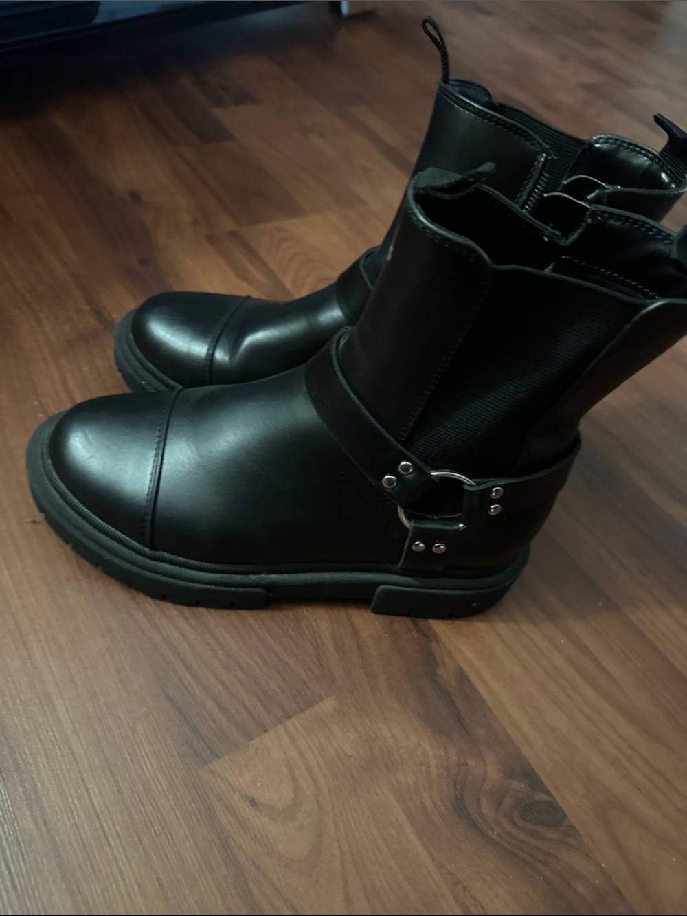 art class Black Girls' Harness Chelsea Boots